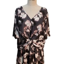 Simply Vera Wang Women's Floral Hi Lo Midi Dress Size XL