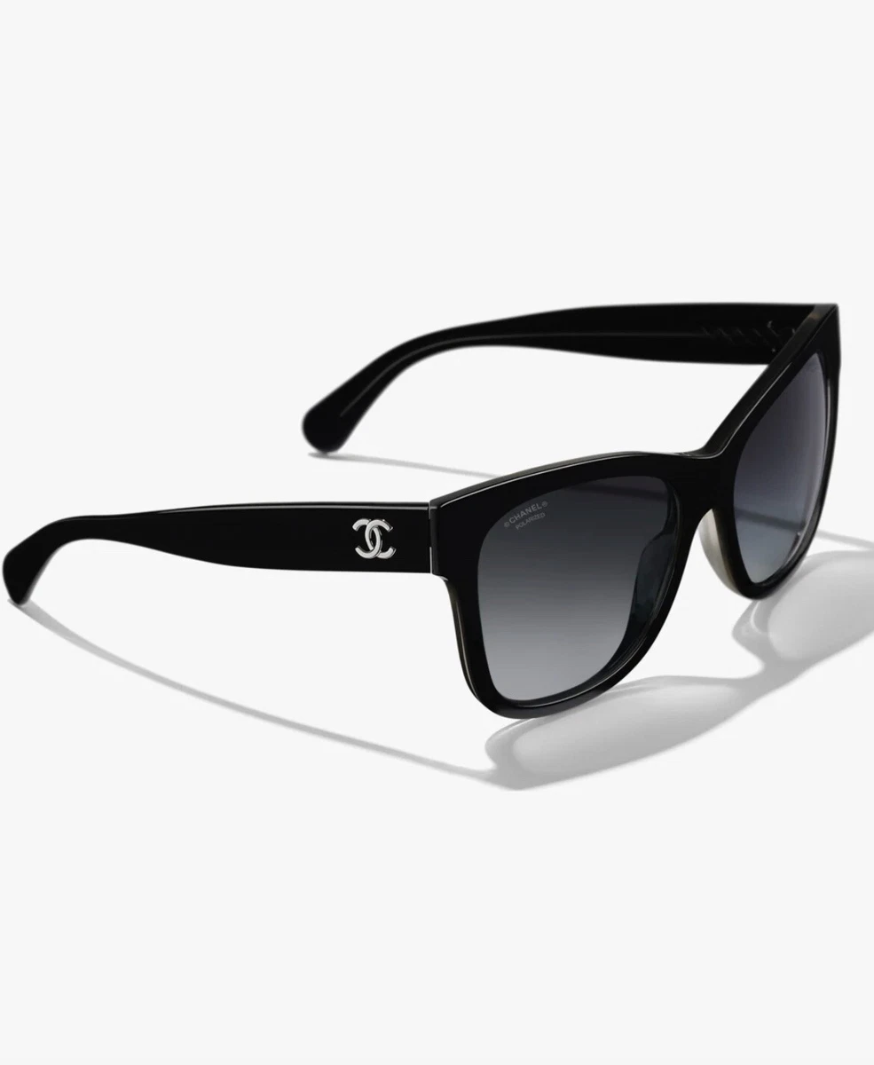 Authentic CHANEL CH5380 C501S8 Black Frame, Grey Lens, Polarized 