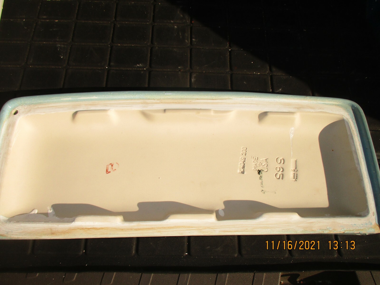 AMERICAN STANDARD BLUE TOILET TANK LID / COVER eBay