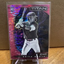 2022 Panini Chronicles Titan Pink Pulsar Seiya Suzuki Rookie Chicago Cubs #4