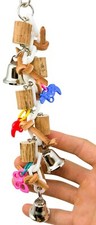 1572 WIGGLY BELL BONKA BIRD TOY parrot cage toys cages parakeet cockatiel