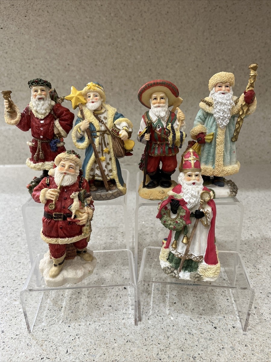 International Santa Claus Figures: England Russia Poland USA