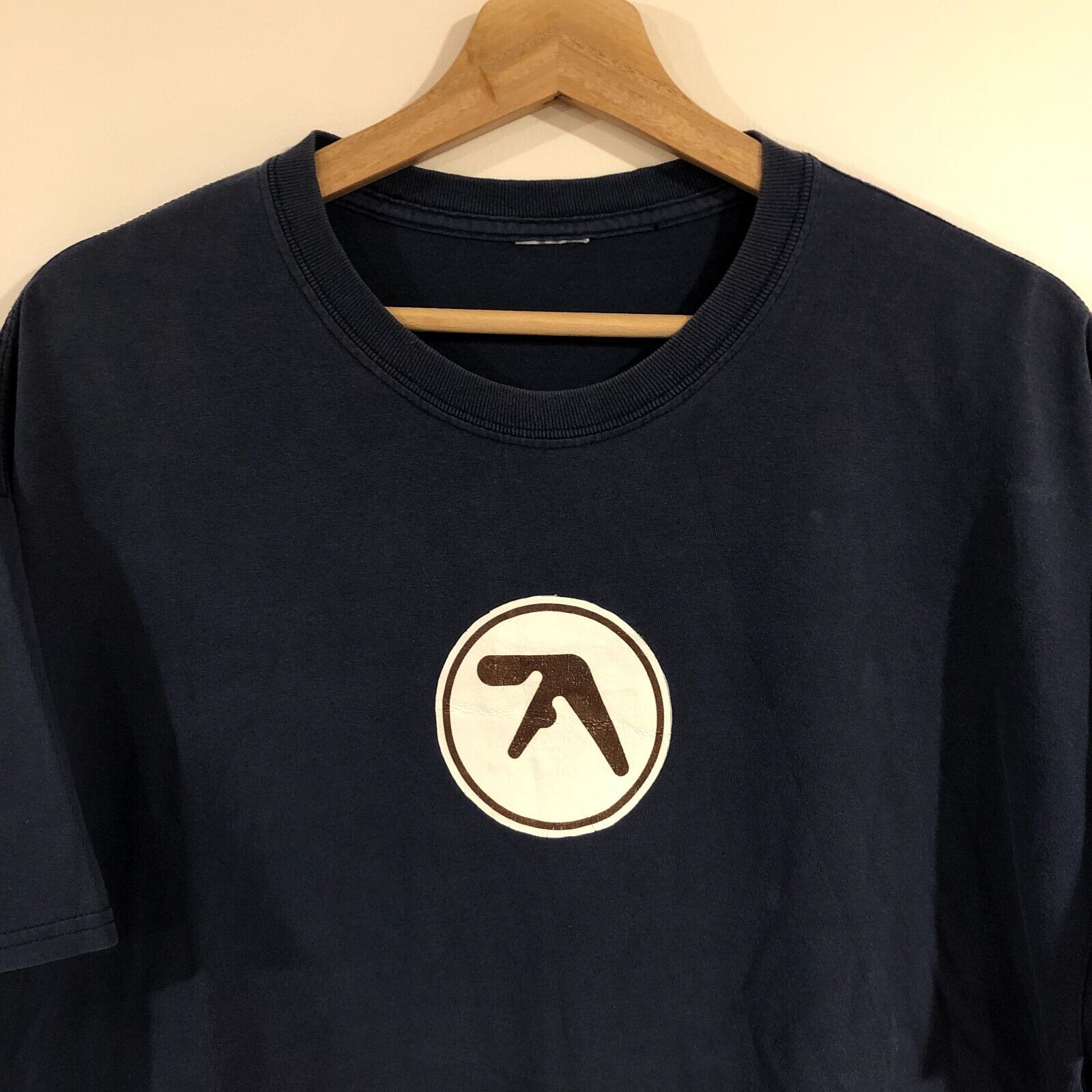 100% Authentic 1997 Aphex Twin Logo T-shirt Size XL X Large Tee 90s Rare Vintage