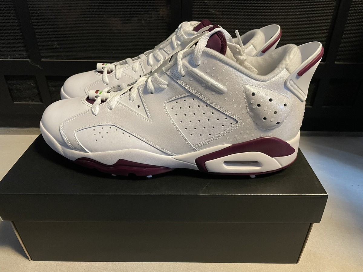 Nike Air Jordan 6 Retro Low G NRG Bordeaux Golf Cleats