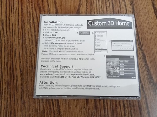 Custom 3D Home 4 Complete Products Valusoft PC CD-ROM 2004 - Picture 4 of 4