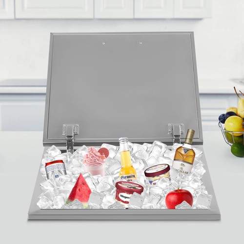 20" L x 20" B x 13" H BBQ Insel Drop In Eistruhe Edelstahl Weinkühler Eimer  - Bild 2 von 16
