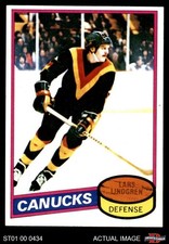 1980 Topps #177 Lars Lindgren Canucks RC 3 - VG