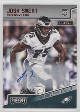 2018 Panini Playoff Rookies Red Zone Auto Josh Sweat #275 Auto 2v5