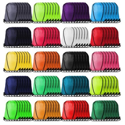 Kuhome 120Pcs Drawstring Backpacks Bulk String Bag Cinch Sack Pack Storage Kn...