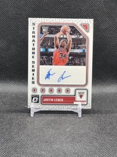 10312G 2023-24 Panini Donruss Optic Signature Series Justin Lewis #SS-JTN AU, RC