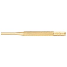 STARRETT B565D Brass Drive Pin Punch,5/32 In Tip,4 In L 3AET4