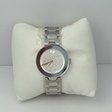 New Movado Bold Crystal Pave Silver Tone Bracelet 32mm Trend Watch 3600567
