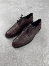 Gucci Vintage Brogue Derby Leather Shoes Men's Size 42E