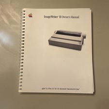 APPLE IMAGEWRITER II OWNER'S GUIDE Published 1989 Great Condition