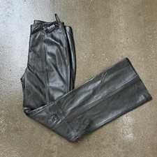 Vintage 90s Deadstock New with tags Wilsons leather Flare Wide Leg Pants