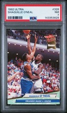 1992 FLEER ULTRA #328 SHAQUILLE O'NEAL ROOKIE RC PSA 7