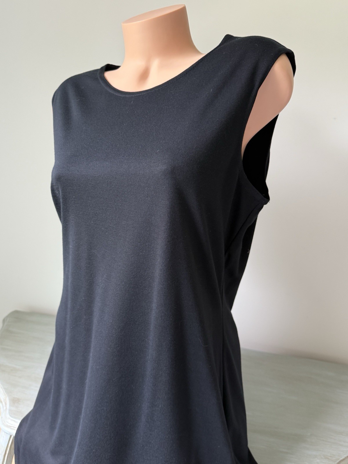 Coldwater Creek Dress Solid Black Basic Women’s L… - image 3