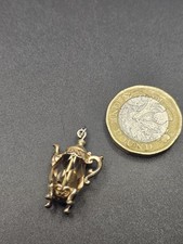 Vintage Sterling silver crystal teapot Charm/Pendant 4.17g