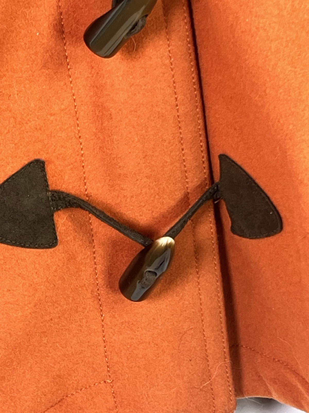 Gap Long Sleeve Zip Orange Jacket Toggle Pea Coat… - image 9