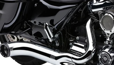 Cobra Chrome 2 Into 1 Full Exhaust Muffler Harley Road Glide 17-21