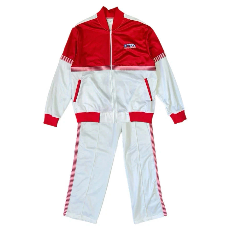 Conjunto de chaqueta y pantalón de carreras vintage MOPAR Performance Track Suit años 80 - talla XL Foto 2 de 4