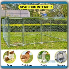 NEW 10x10ft Large Metal Dog Kennel Pet Playpen Exercise Outdoor Dog Fence Cage