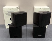 Pair, Bose Acoustimass Double Cube Speakers Black Set Of 2 Two