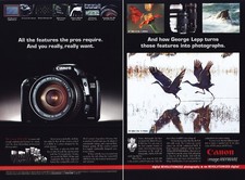 2005 Canon Camera: Features Pro Require Vintage Print Ad