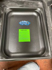 New Vollrath 90217 Stainless Super Pan 3 - 1/2 Size 1 1/2" Deep SteelCoat x3 Non