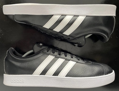 ADIDAS VL Court 2.0 ‘Black White’ UK size 9 B43814 - Picture 8 of 9