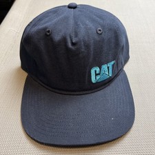 Caterpillar CAT Equipment Panel Hat SnapBack Navy Blue