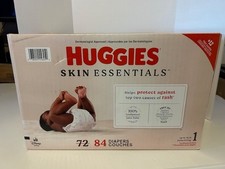 Huggies Diapers Skin Essentials Disney Baby Size 1 Fits 8-14 lbs 84 Count Case 0.26 per diaper