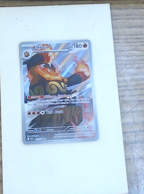 Emboar 098/086 SV: White Flare Full Art Pokemon Card | NM