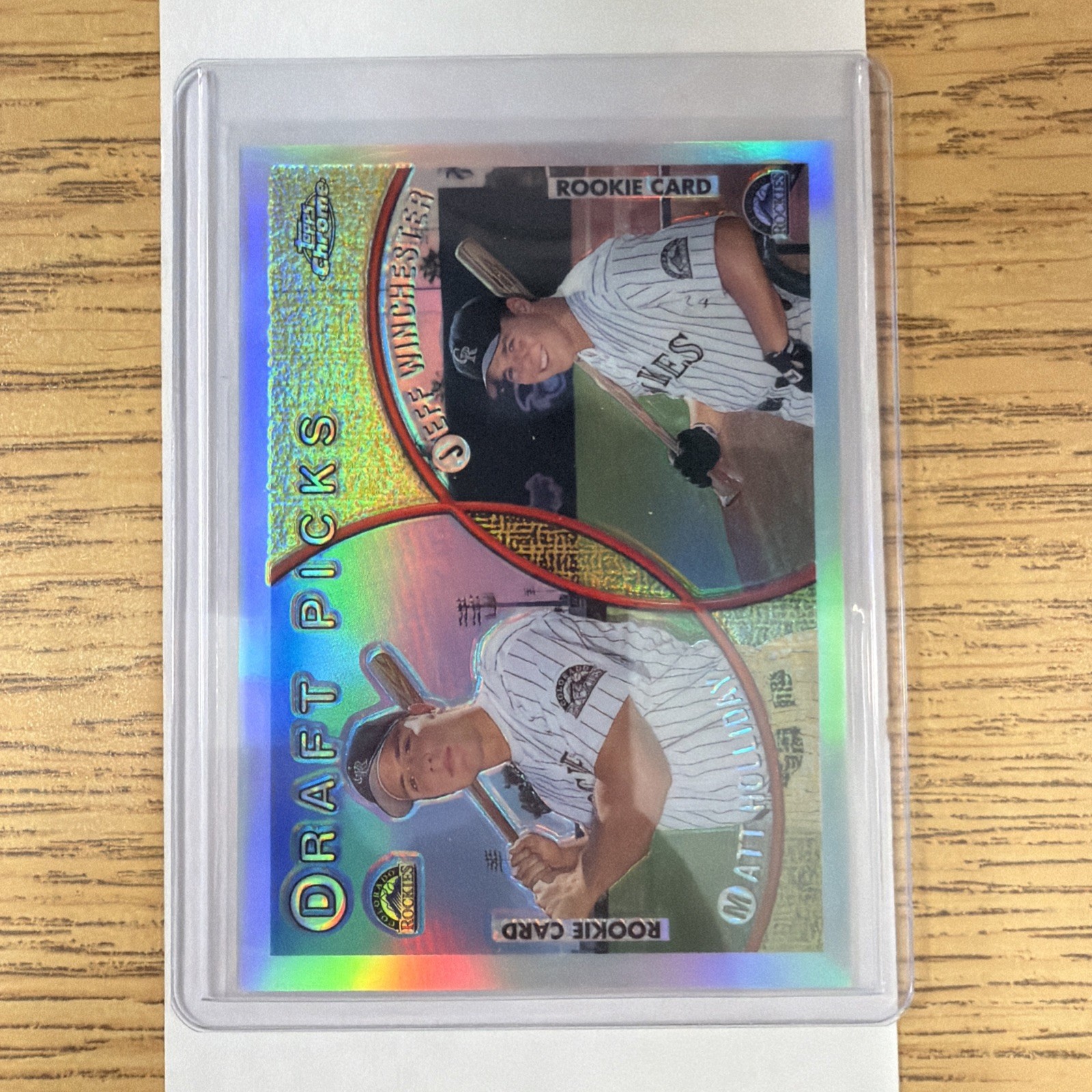 1999 TOPPS CHROME Refractor Card 442 MATT HOLLIDAY COLORADO ROCKIES ROOKIE RC