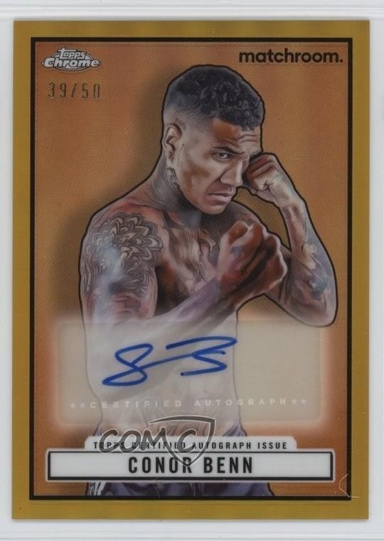 2024 Chrome 1951 Topps Ringside Gold Refractor 39/50 Conor Benn Auto 03ox