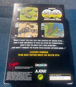 Cannon Fodder Atari Jaguar EMPTY BOX - 12 Virgin Sensible Replacement - No Game