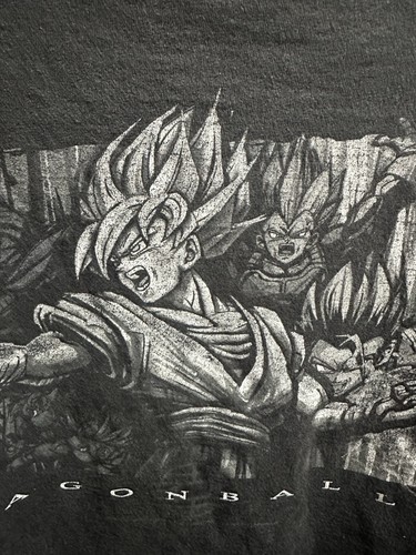 Vintage faded Dragonball Z L T-Shirt 2002 Goku Saiyan Piccolo Preowned Vintage - Bild 6 von 7