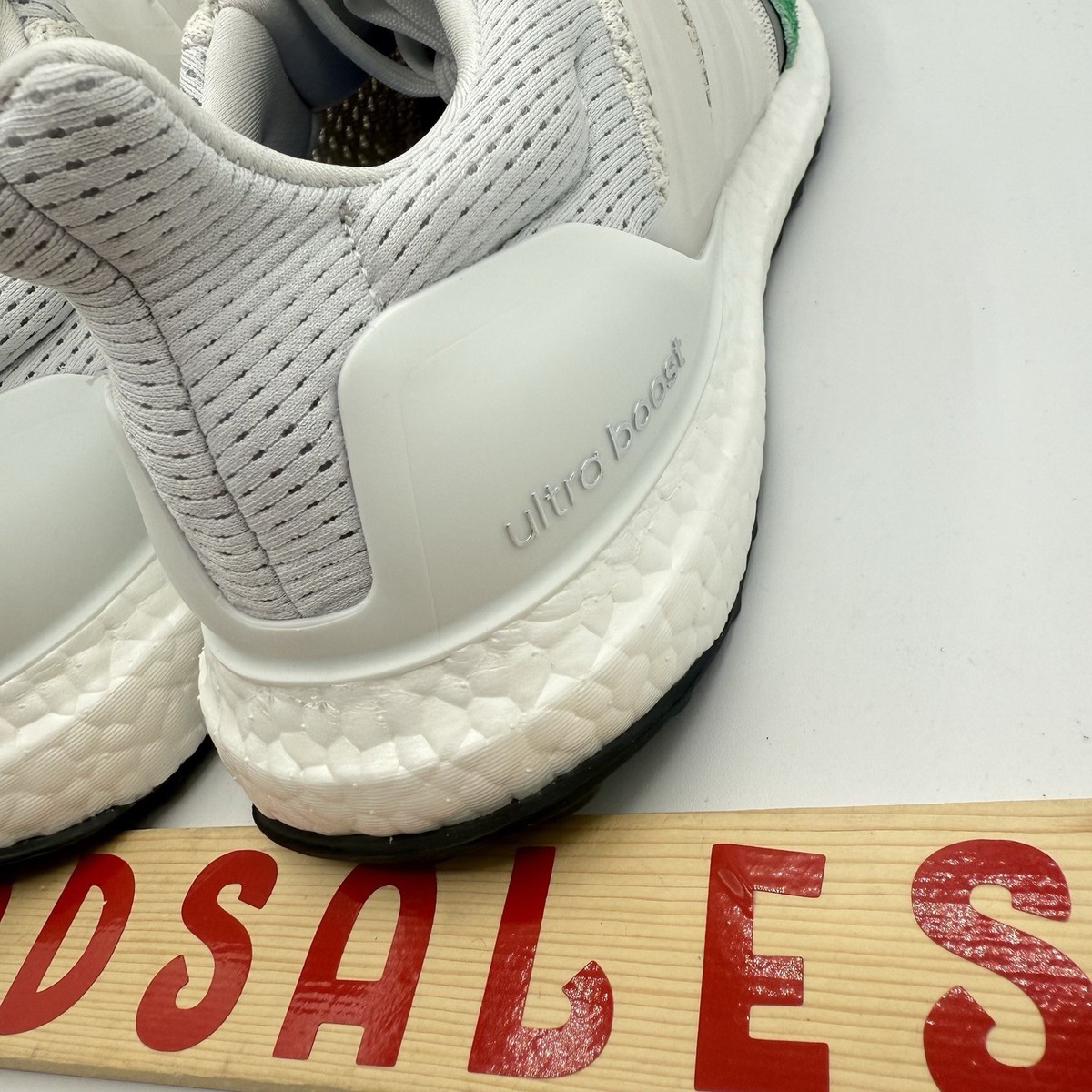 adidas gazelle silver green womens adidas Ultra Boost 1.0 DNA Cloud White Green – Court Order main image 0