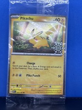 Pikachu - 025/165 - Pokémon Holiday Calendar Festive Stamp Snowflake SEALED