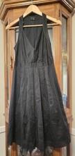 Theory Womens Sleeveless Midi Dress Black V N...
