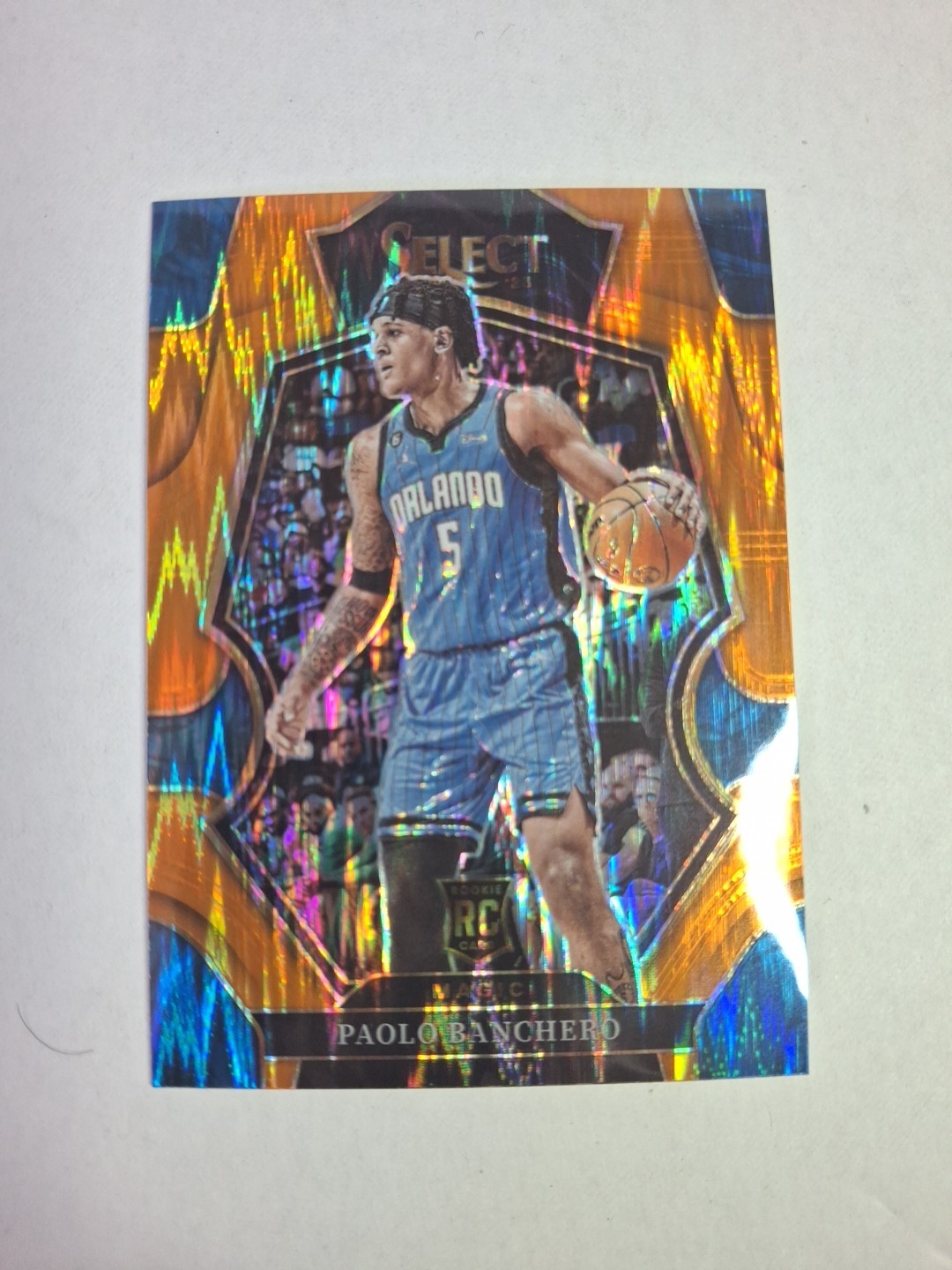 2022-23 Panini Select - Premier Level Paolo Banchero #169 Orange Flash Prizm RC 