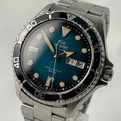 Orient Mako AT Automatic Diver Watch, Gradient Blue, With Box, No Papers