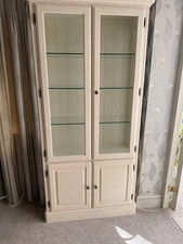 Glazed Ducal Pine Display Cabinet Bookcase with Internal Light Collection Only