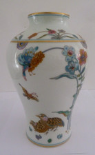 Vase en  porcelaine fleurie par Haviland Limoges France #5351#