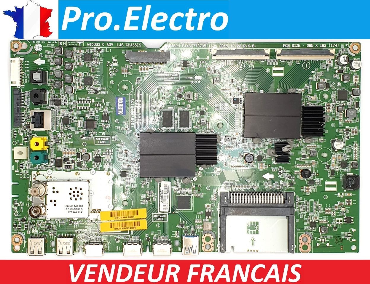Carte mère LG 49UH850V EBU63674601 pour réparation téléviseur