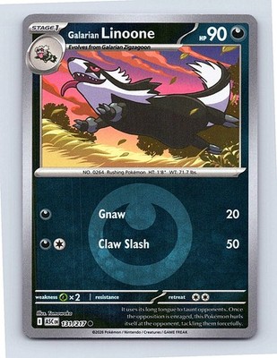 Galarian Linoone (Energy Symbol Pattern) Reverse Holo 131/217 ME: Ascended Heroe
