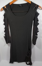 Windsor Black Y2K Women's Slit Detail Dress