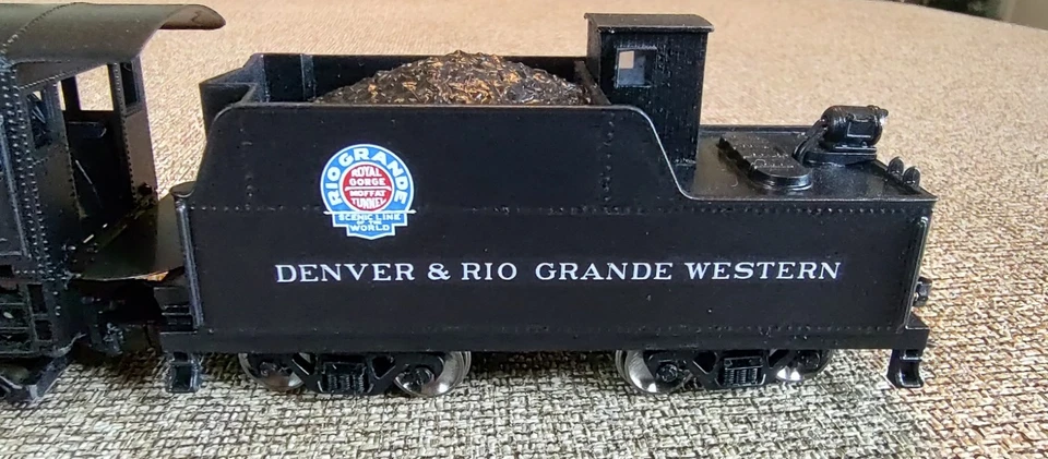 D&RGW 2-6-6-2 locomotive, #487, ho scale, upgraded vintage Mantua, DCC Tsunami2 - Image 4 of 4