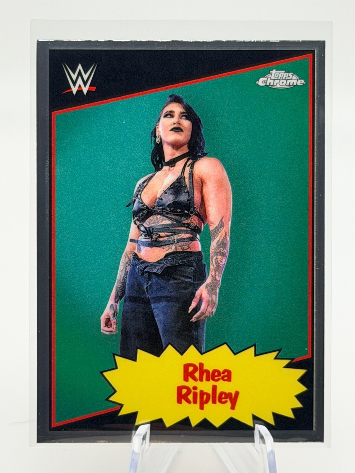 Rhea Ripley #85TC-RR Wrestling Cards 2025 Topps Chrome WWE 1985 Current trading card — raw and PSA graded price guide