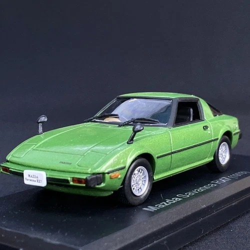 Mazda Savanna RX7 1978 Green 1/43 Scale Box Mini Car Display Diecast Vol 14